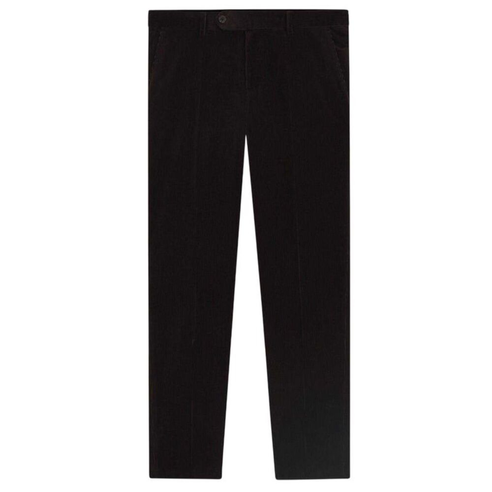 Boss Mens Beckham Striped Pleat Front Pants / Brown